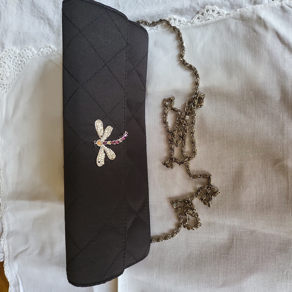 Vintage boutique black evening bag